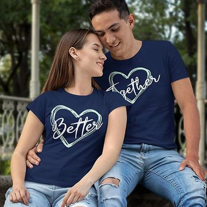 Love Heart Couple T-Shirt