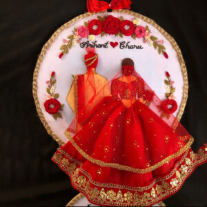 embroidery work for couple gift